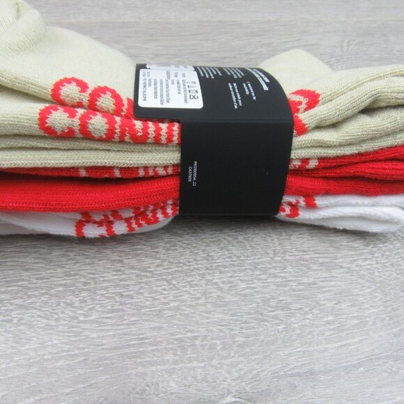 Converse Half Cushion Crew Socks Multi (3 Pairs) Pack Men's Size 6-12 NEW - Picture 9 of 14